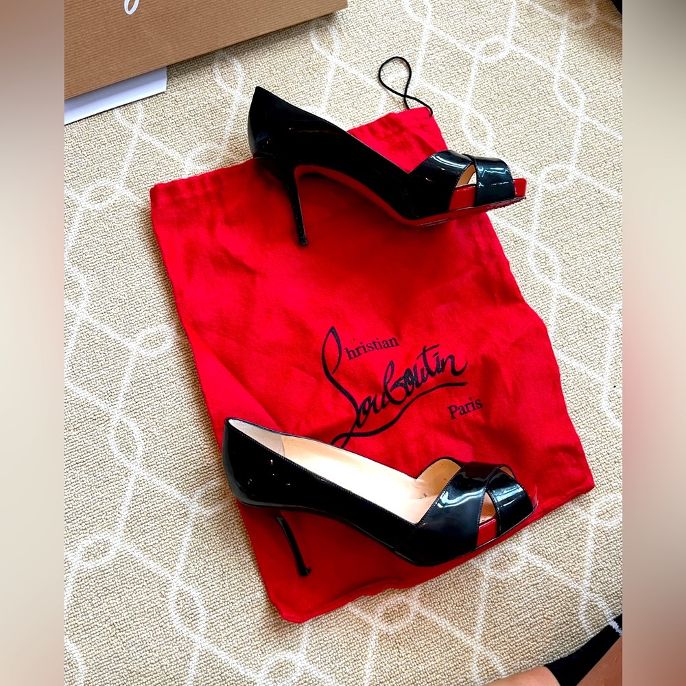 Christian Louboutin Patten leather pumps